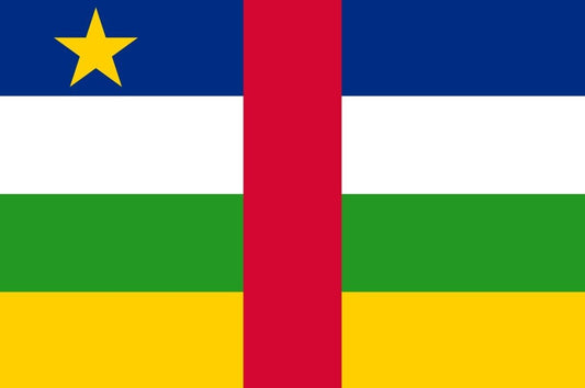 Central African republic flag 5ft x 3ft with eyelets