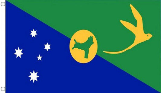 Christmas island flag 5ft x 3ft polyester with eyelets