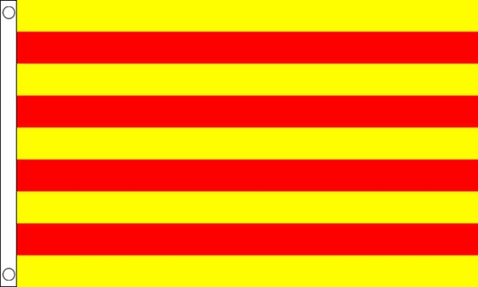 Catalonia flag 5ft x 3ft with eyelets