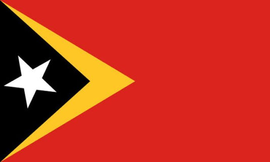 East Timor flag 5ft x 3ft polyester with eyelets