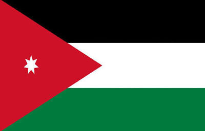 Jordan flag 5ft x 3ft polyester with eyelets