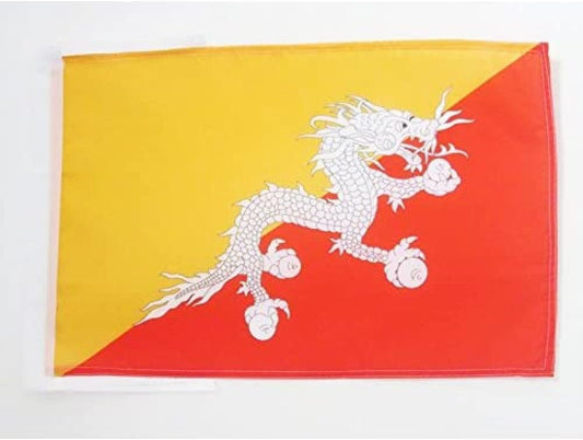Bhutan flag 5ft x 3ft with eyelets