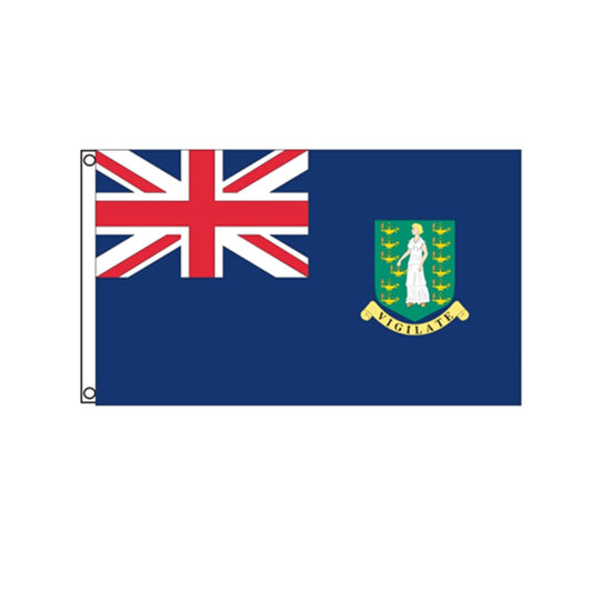 British Virgin islands flag 5ft x 3ft with eyelets