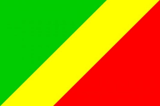 Congo Brazzaville flag 5ft x 3ft polyester with eyelets