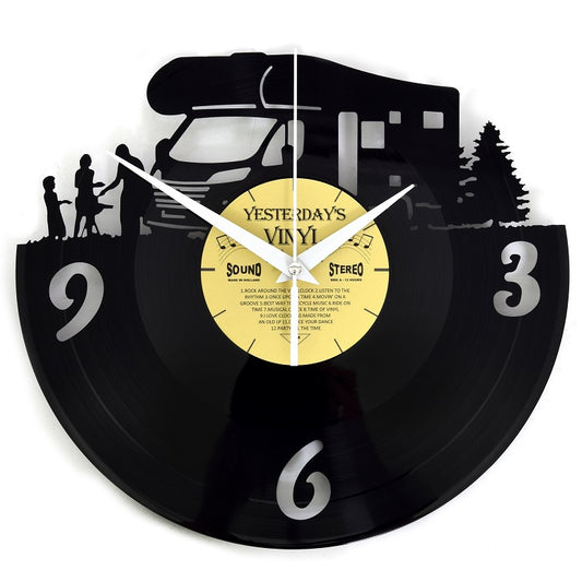 Vinyl record Motorhome clock