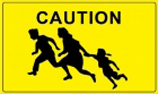 Caution flag 5x3ft ideal for children events school patrol
