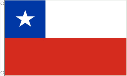Chile Chilean flag 5ft x 3ft with eyelets