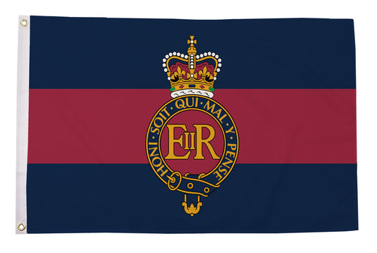 Household cavalry regiment flag 5ft x 3ft with eyelets