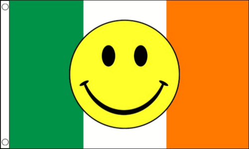 Ireland smile flag 5ft x 3ft with eyelets