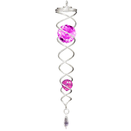 Large 30cm crystal tail PURPLE ideal for use with stainless windspinner