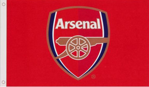 Arsenal core flag 5ft x3ft with eyelets