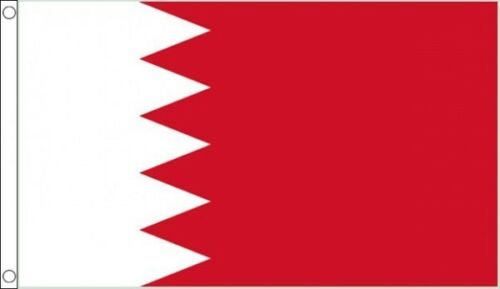 Bahrain flag 5ft x 3ft polyester with eyelets