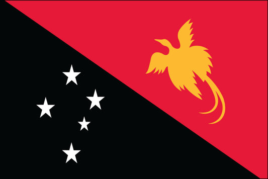 Papua New Guinea flag 5ft x 3ft with eyelets