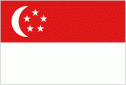 Singapore flag 5ft x 3ft