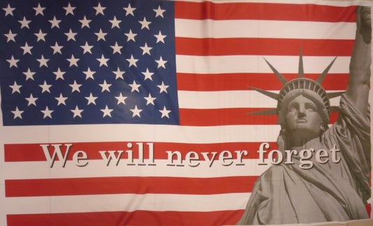911 - We will never forget flag USA 5x3