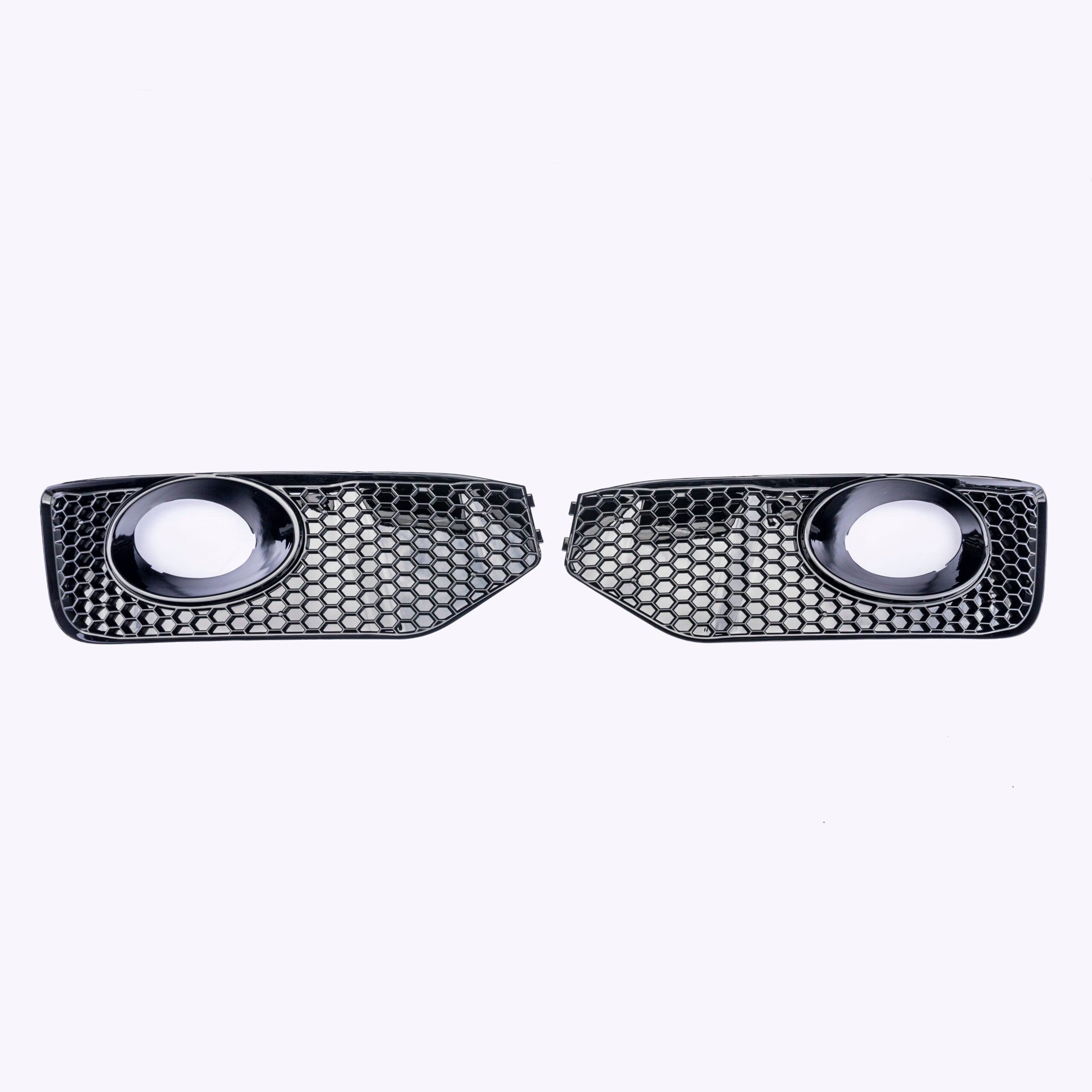 For VW T5.1 Transporter Front Foglight Trims – Honeycomb Sportline Matte Black | Van-X