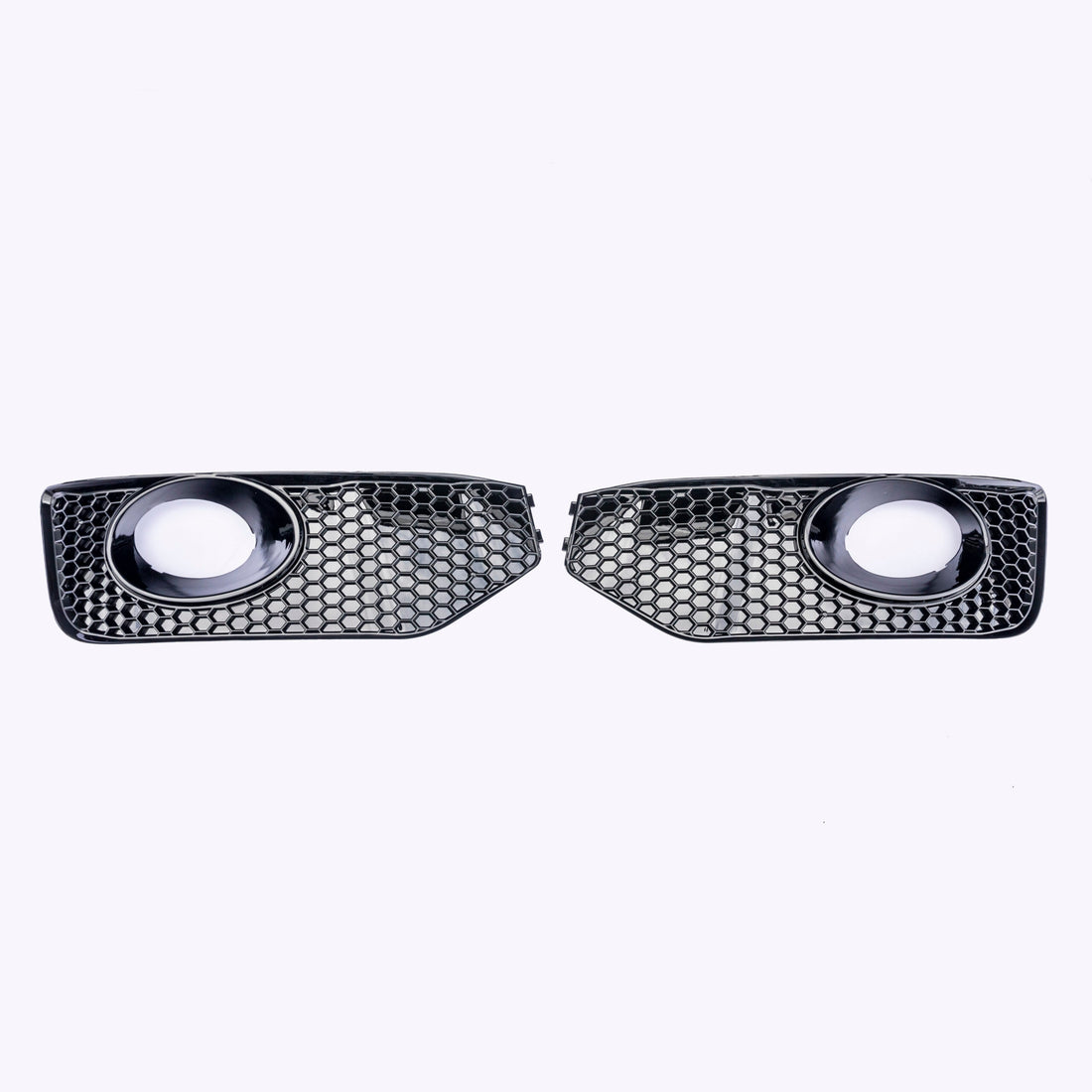 For VW T5.1 Transporter Front Foglight Trims – Honeycomb Sportline Matte Black | Van-X