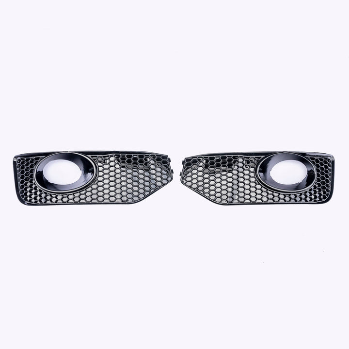 For VW T5.1 Transporter Front Foglight Trims – Honeycomb Sportline Matte Black | Van-X