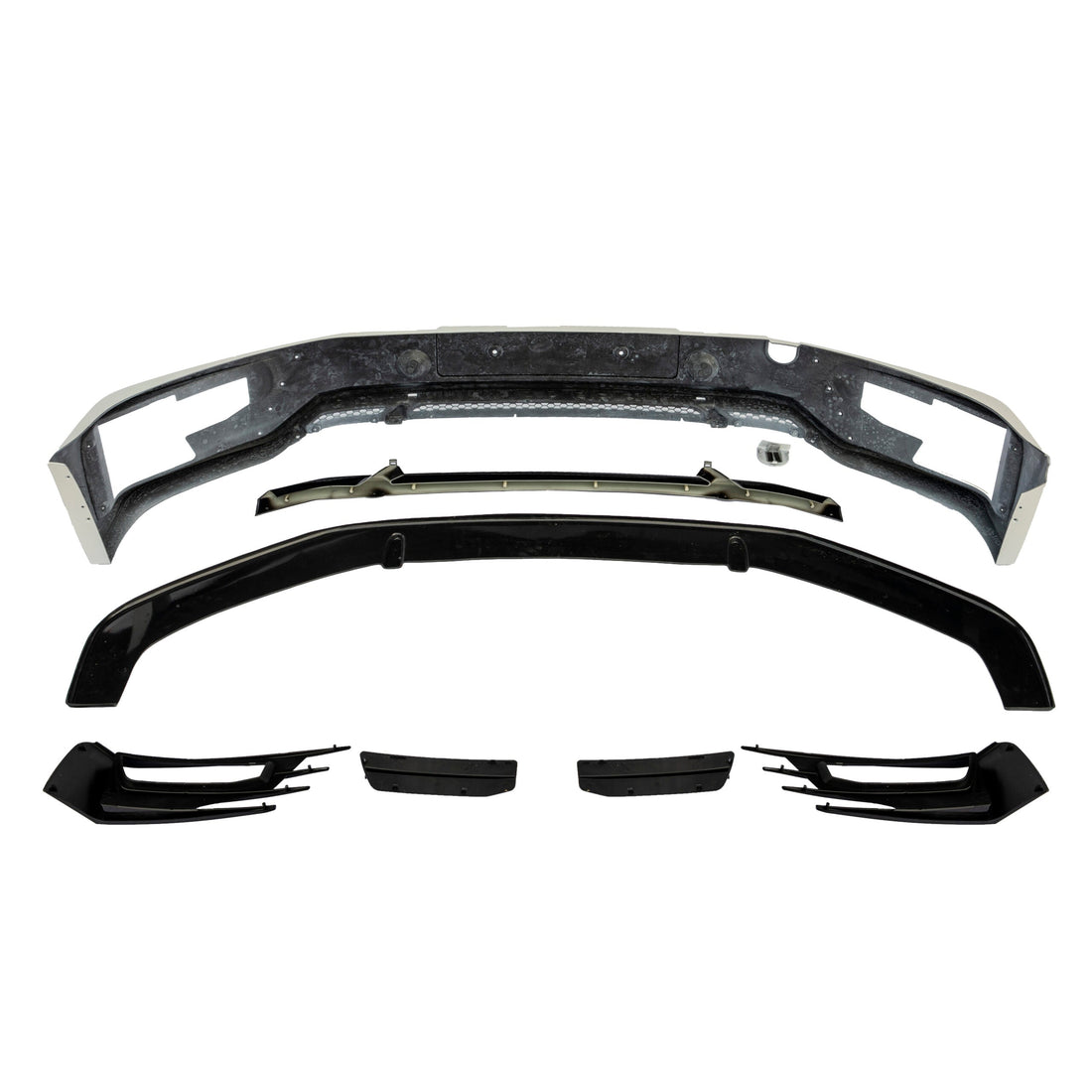 For VW T5.1 Transporter Front Sportline Spoiler + Splitter T5-X Styling (B-Grade) Painted and ready to fit in 3 colour options
