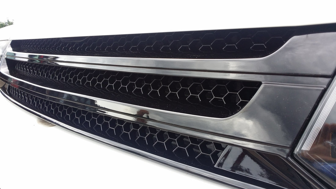 For VW T5.1 Transporter Van Front Styling Gloss-Black Package (2pcs) Painted and Ready to Fit