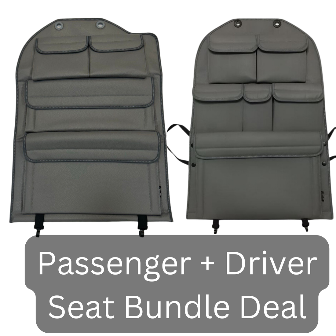 For VW Crafter New Shape Seat Organiser Bundle – Dark Grey Durable Storage Solution | Van-X