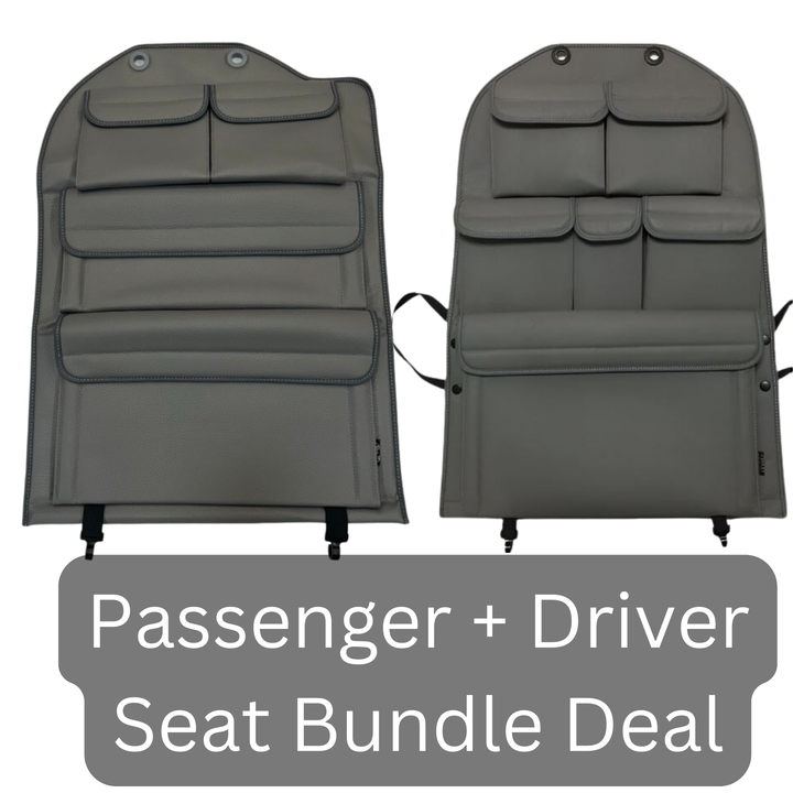 For VW Crafter New Shape Seat Organiser Bundle – Dark Grey Durable Storage Solution | Van-X