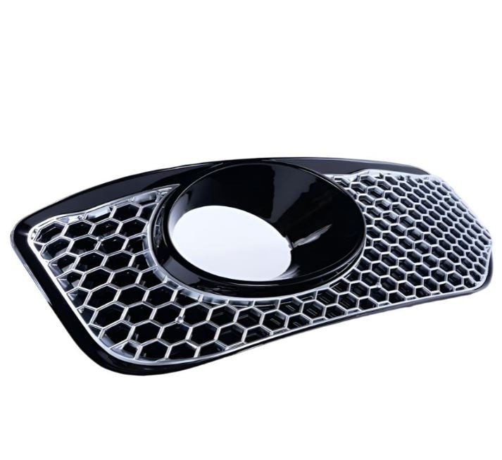 For VW T5.1 Transporter Sportline Honeycomb Front Spoiler Fog Light Trims Matte Chrome | Van-X