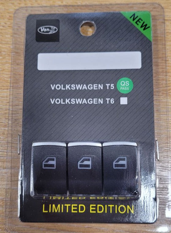 For VW Transporter T6 Electric Window Switch Caps Painted & Ready to Fit – Interior Trim Styling - Van-X
