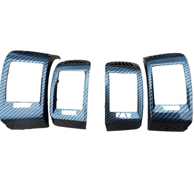 For Peugeot Boxer Dashboard Air Vent Trim in Silver Carbon | Van-X