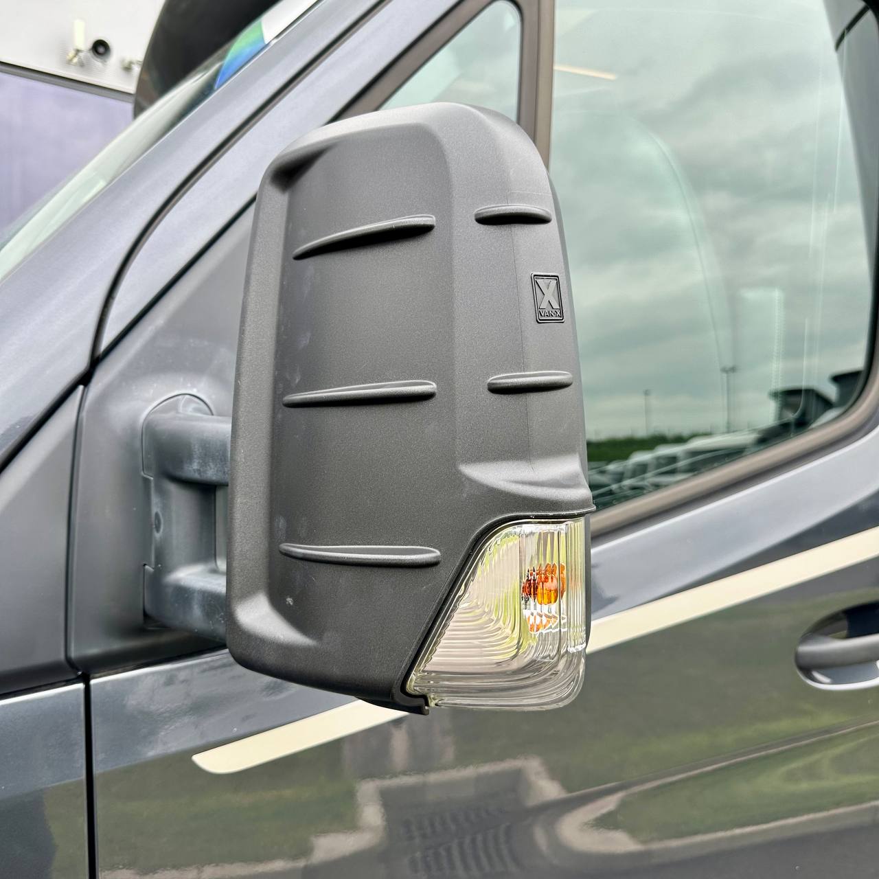 For Mercedes Sprinter Dodge 906 Hammerite Wing Mirror Cap Covers | Durable & Stylish Protection | Van-X