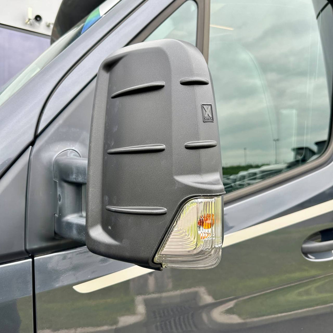 For Mercedes Sprinter Dodge 906 Hammerite Wing Mirror Cap Covers | Durable & Stylish Protection | Van-X