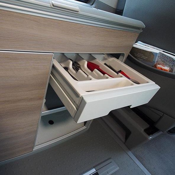 For Mercedes Sprinter Camper Cutlery Tray – Van-X Campervan Kitchen Organiser