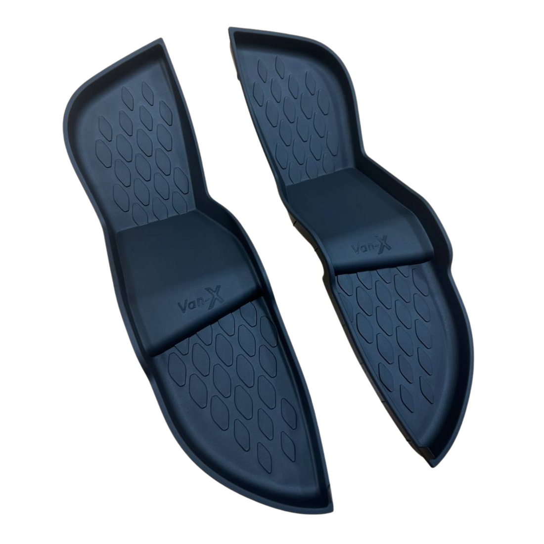 For VW ID. Buzz Rubber Front Door Pocket Mats | Lower Level Premium Fit | Van-X