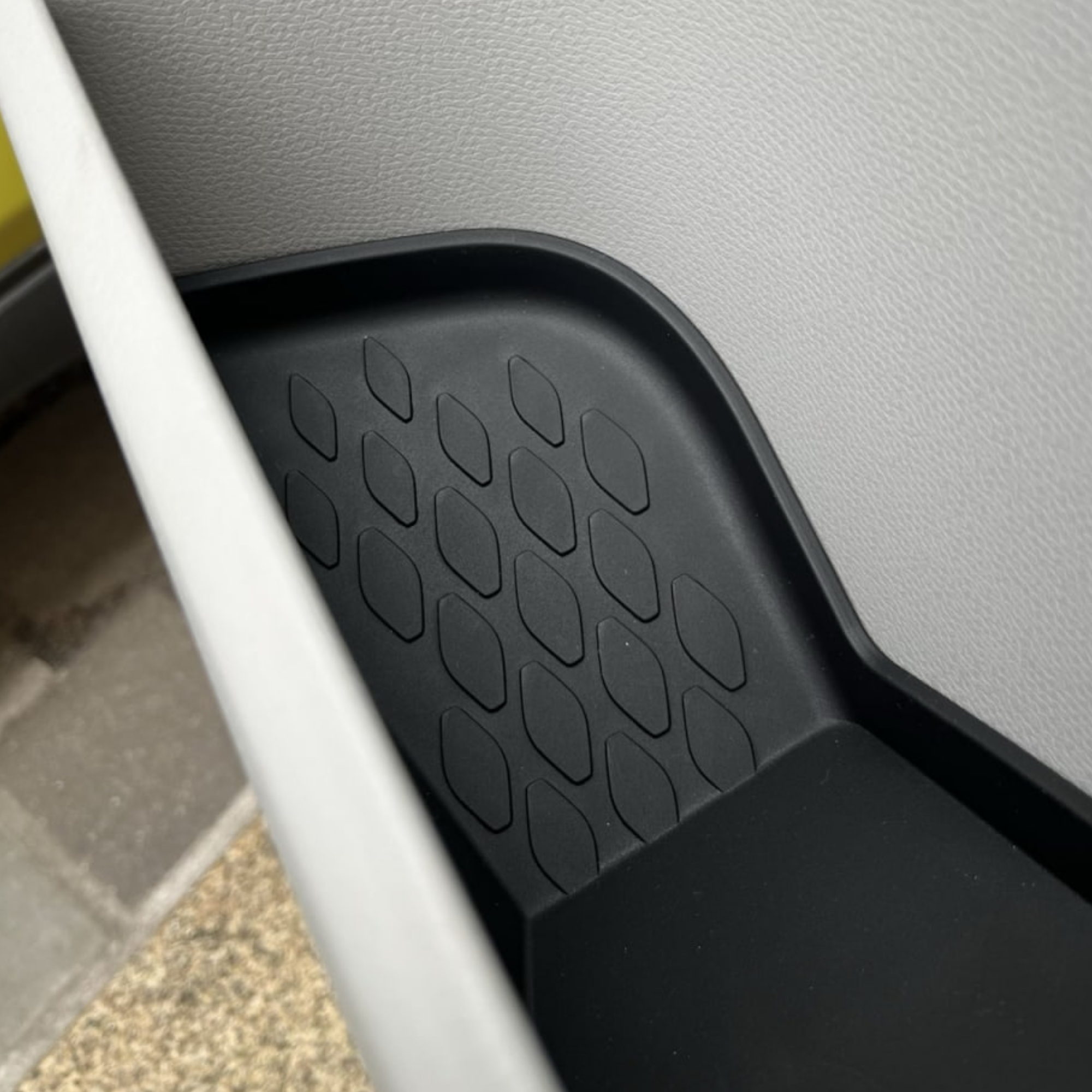 For VW ID. Buzz Rubber Front Door Pocket Mats | Lower Level Premium Fit | Van-X