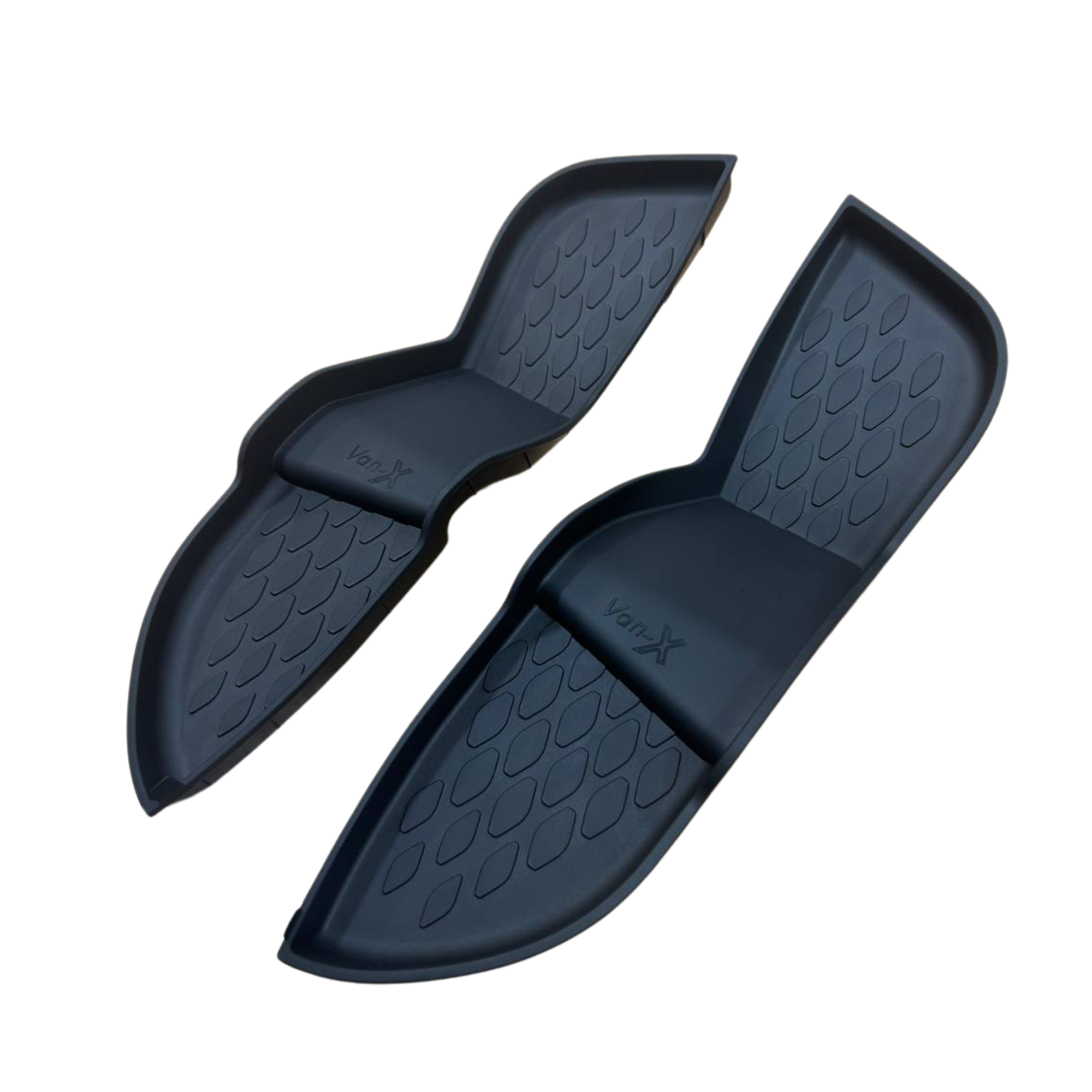 For VW ID. Buzz Rubber Front Door Pocket Mats | Lower Level Premium Fit | Van-X