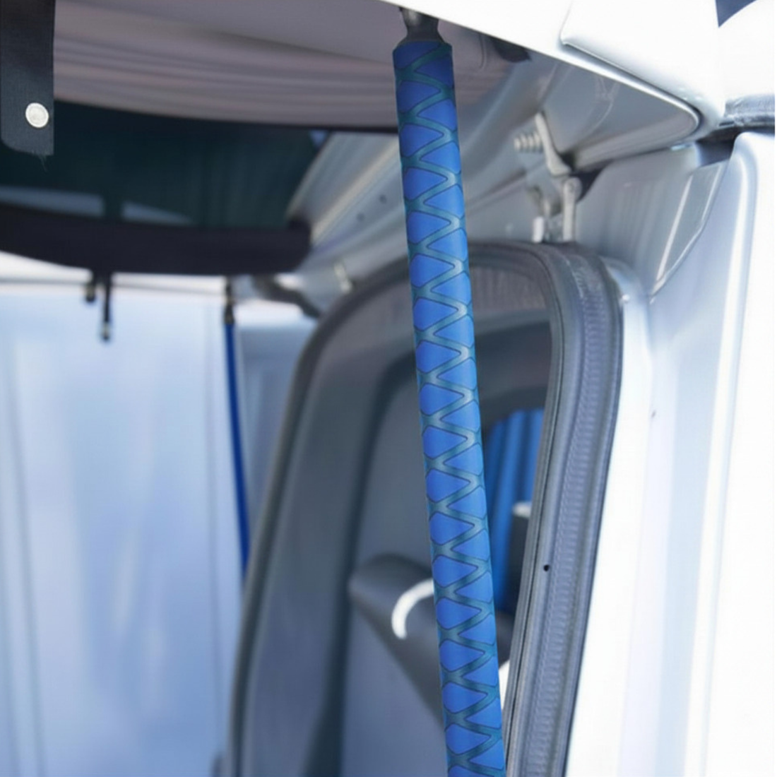 For VW T6 Tailgate Elevation Roof Gas Strut Styling Cover Kit (Cross Pattern) |  Van-X