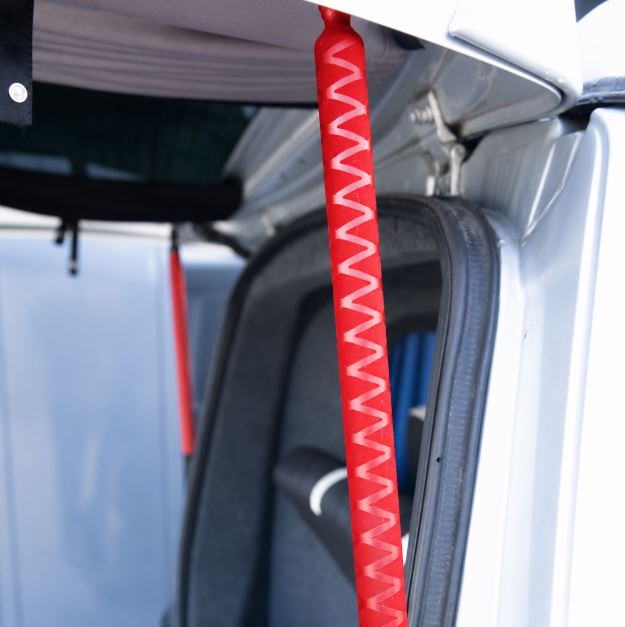 For VW T6.1 Tailgate Elevation Roof Gas Strut Styling Cover Kit (Cross Pattern) |  Van-X