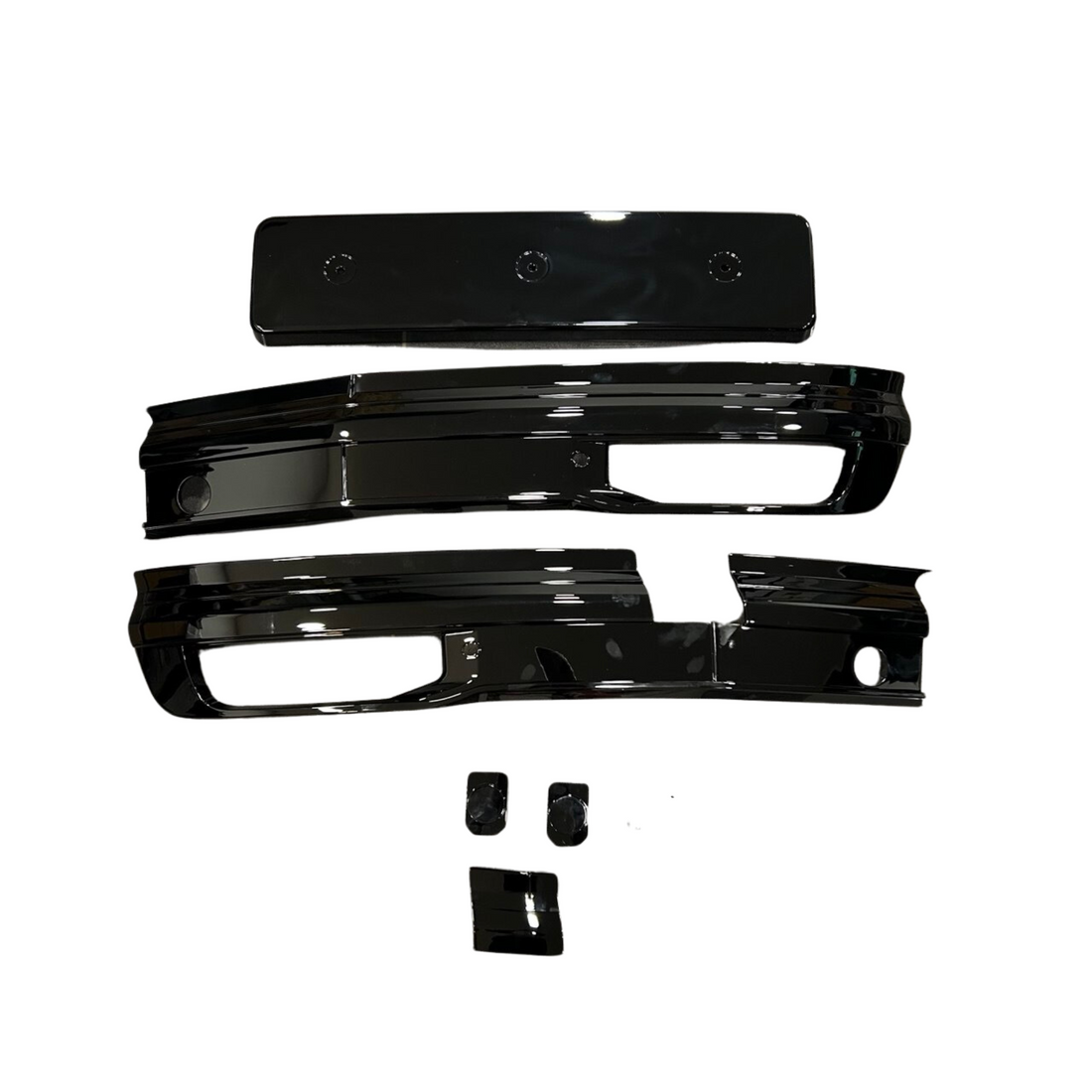 For VW T6 Highline Front Bumper XL Grille | Gloss Black ABS Upgrade | Van-X