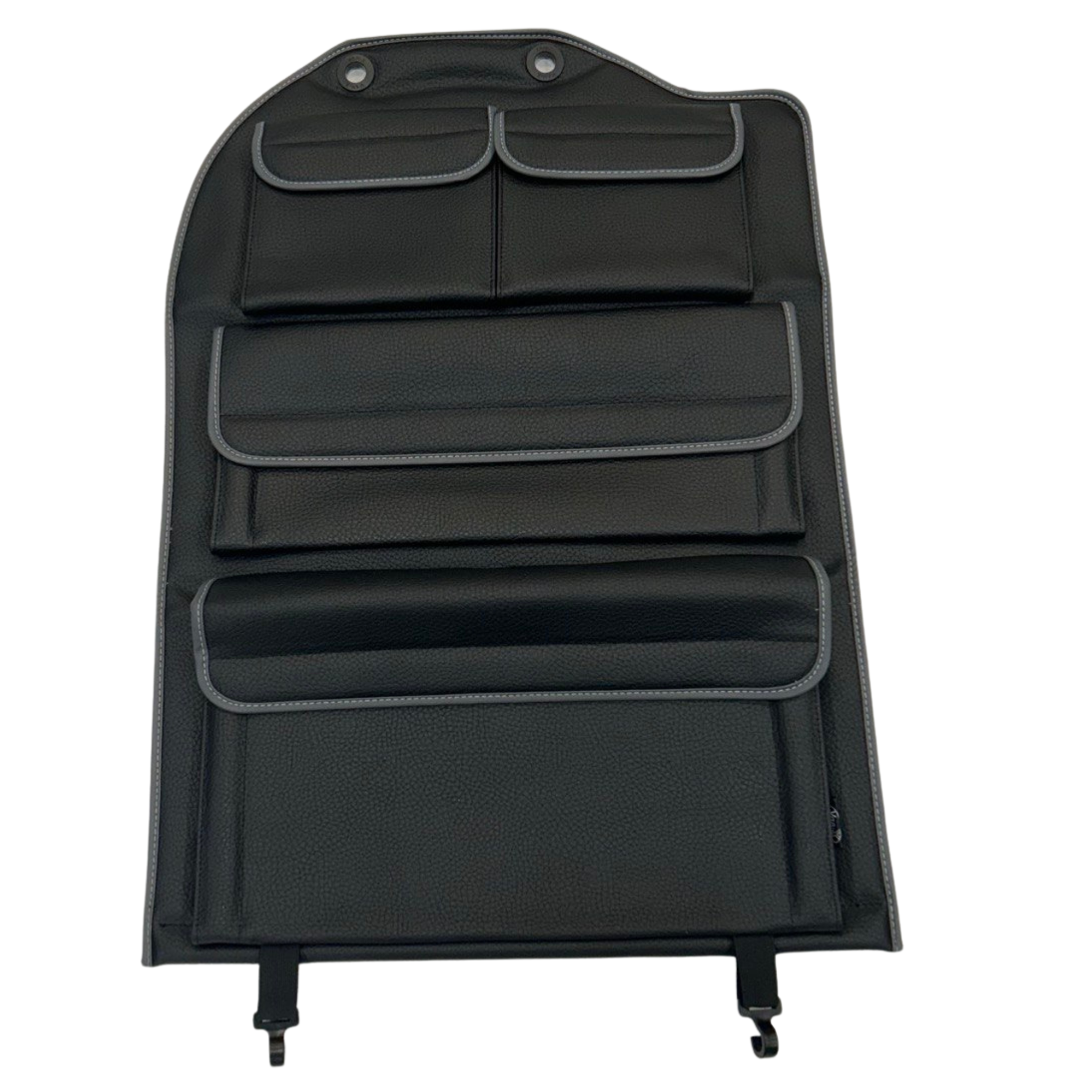 For New VW Crafter Left Side Double Passenger Seat Back Organiser | Black Leatherette Storage Pocket | Van-X