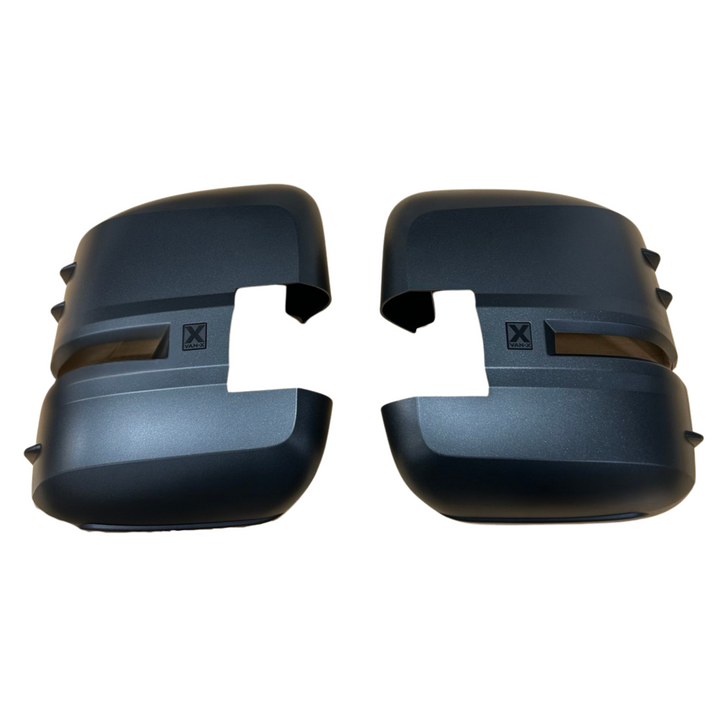 For VW Crafter New Shape Wing Mirror Covers Hammerite Set of 2 Mirror Cap Styling Upgrade - Van-X