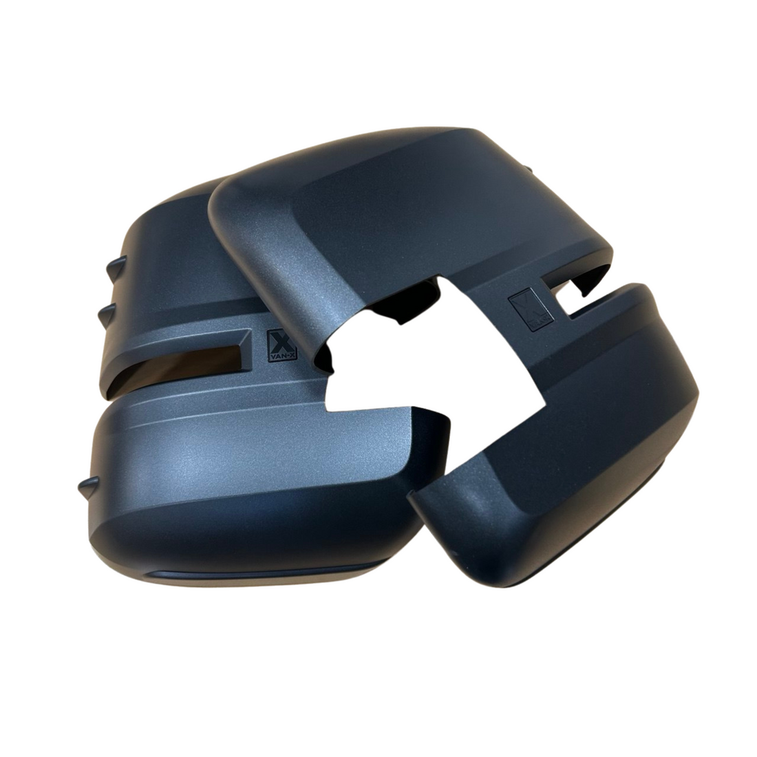 For VW Crafter New Shape Wing Mirror Covers Hammerite Set of 2 Mirror Cap Styling Upgrade - Van-X