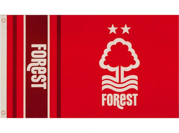 Nottingham forest wordmark flag 5ft x 3ft