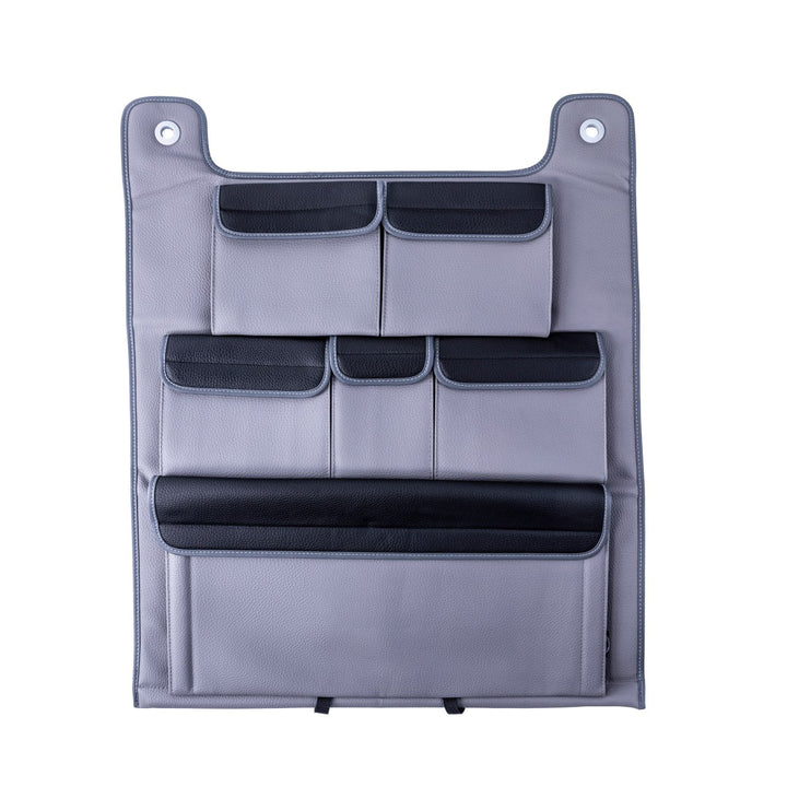 For Ford Transit Custom Double Back Seat Organiser – Grey with Black Lids | Van-X