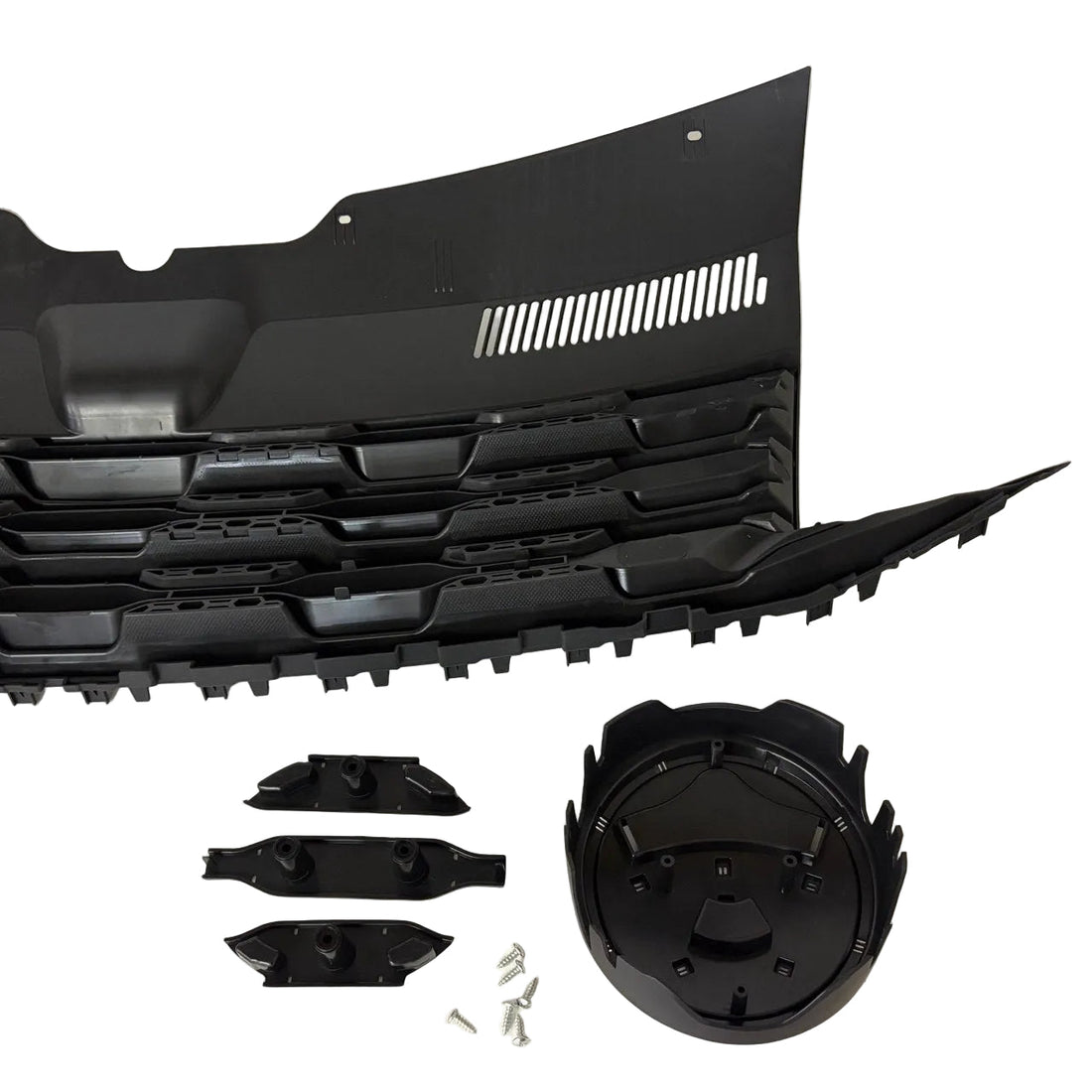 For VW T6 Front R-Line Badgeless Grille Matte Black Upgrade Styling Kit - Van-X