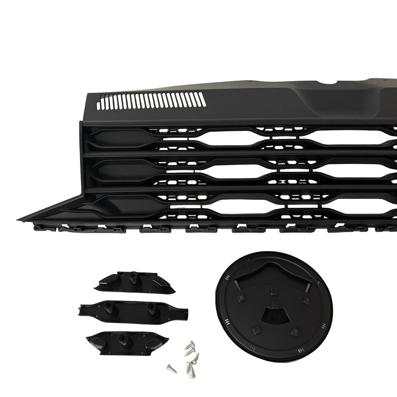 For VW T6 Front R-Line Badgeless Grille Matte Black Upgrade Styling Kit - Van-X
