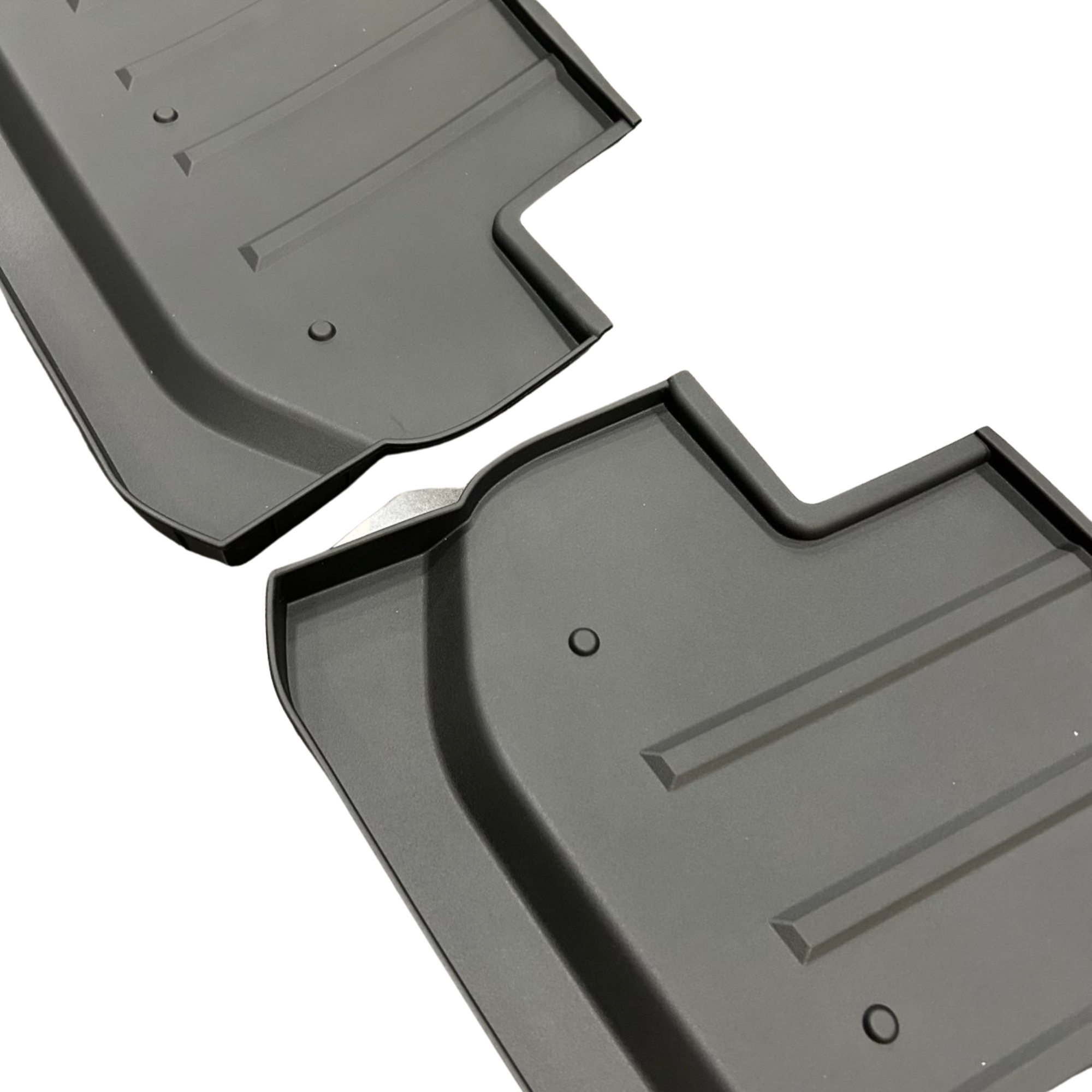 For VW Crafter Front Cab Shelf Black Rubber Inserts – Storage Liner (2018-2025) | Van-X