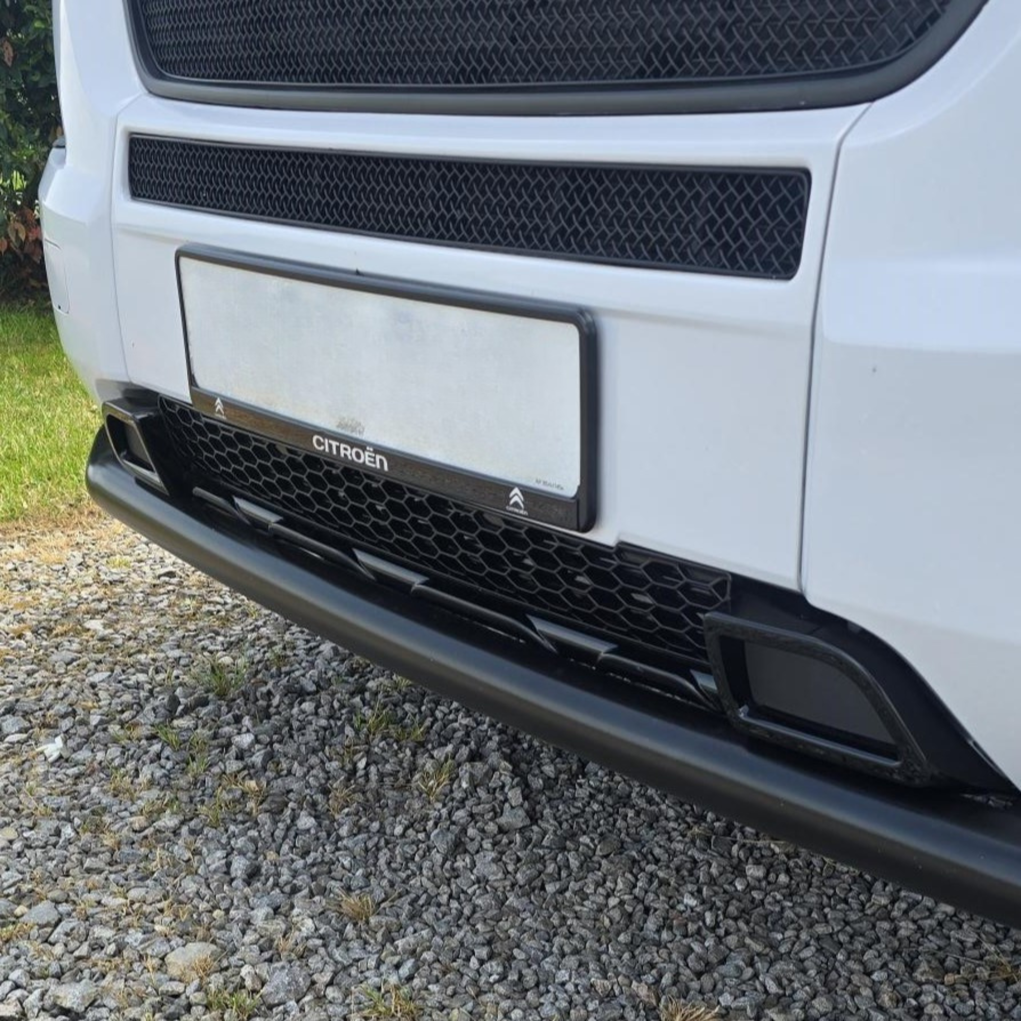 For Fiat Ducato Lower Bumper Honeycomb Grille Gloss Black | Front Lower Grille | Van-X