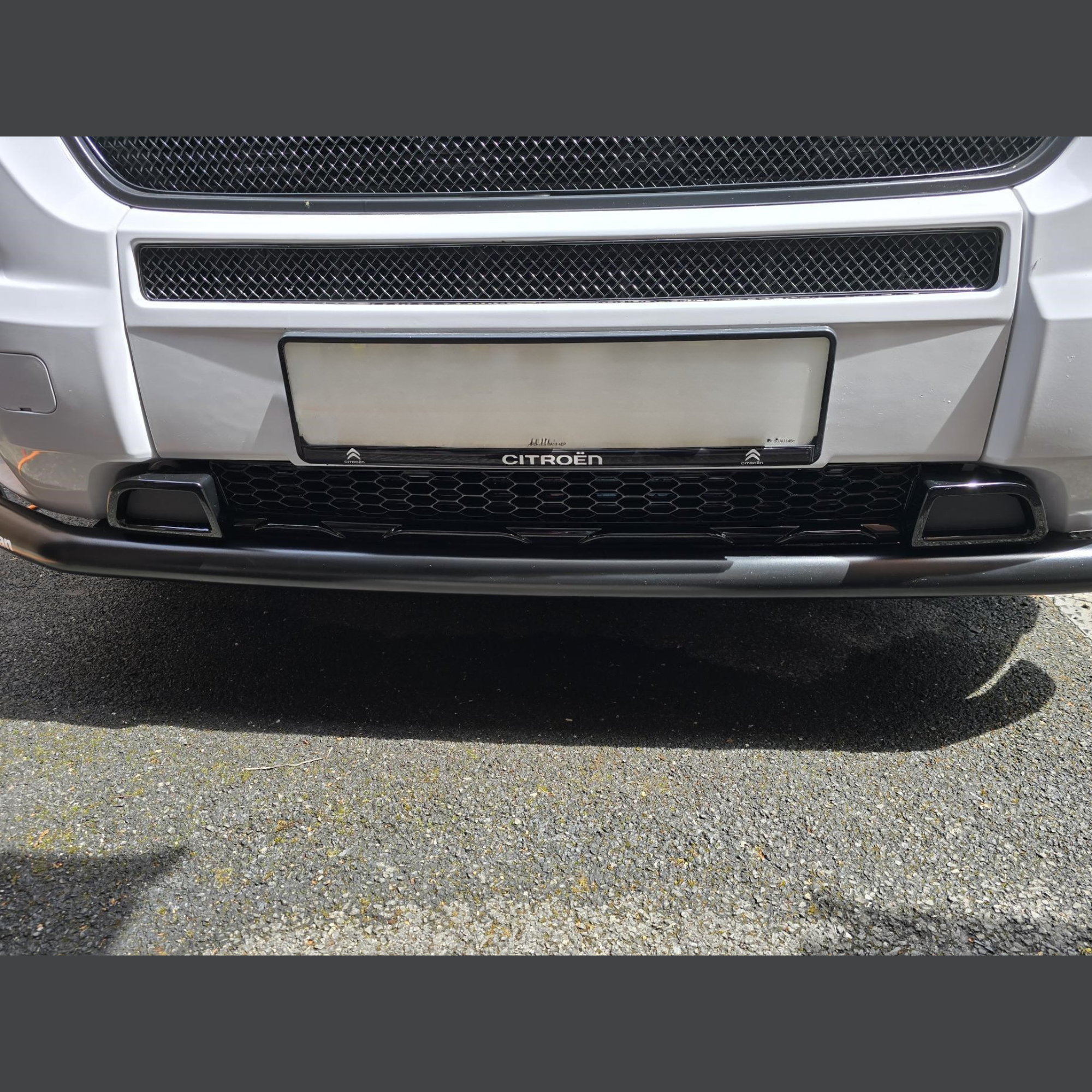 For Peugeot Boxer Lower Bumper Honeycomb Grille Gloss Black | Front Lower Grille | Van-X
