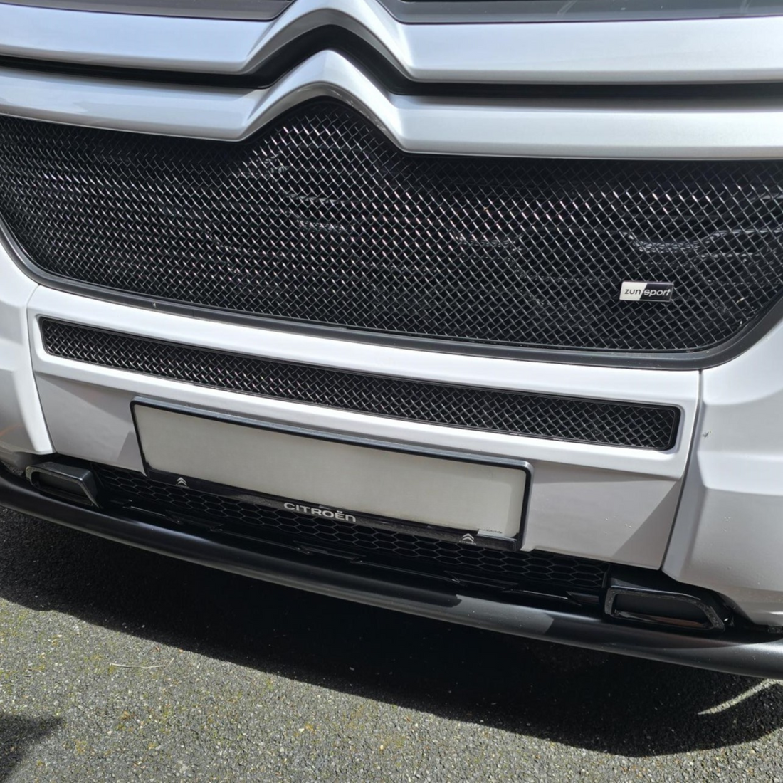For Fiat Ducato Lower Bumper Honeycomb Grille Gloss Black | Front Lower Grille | Van-X