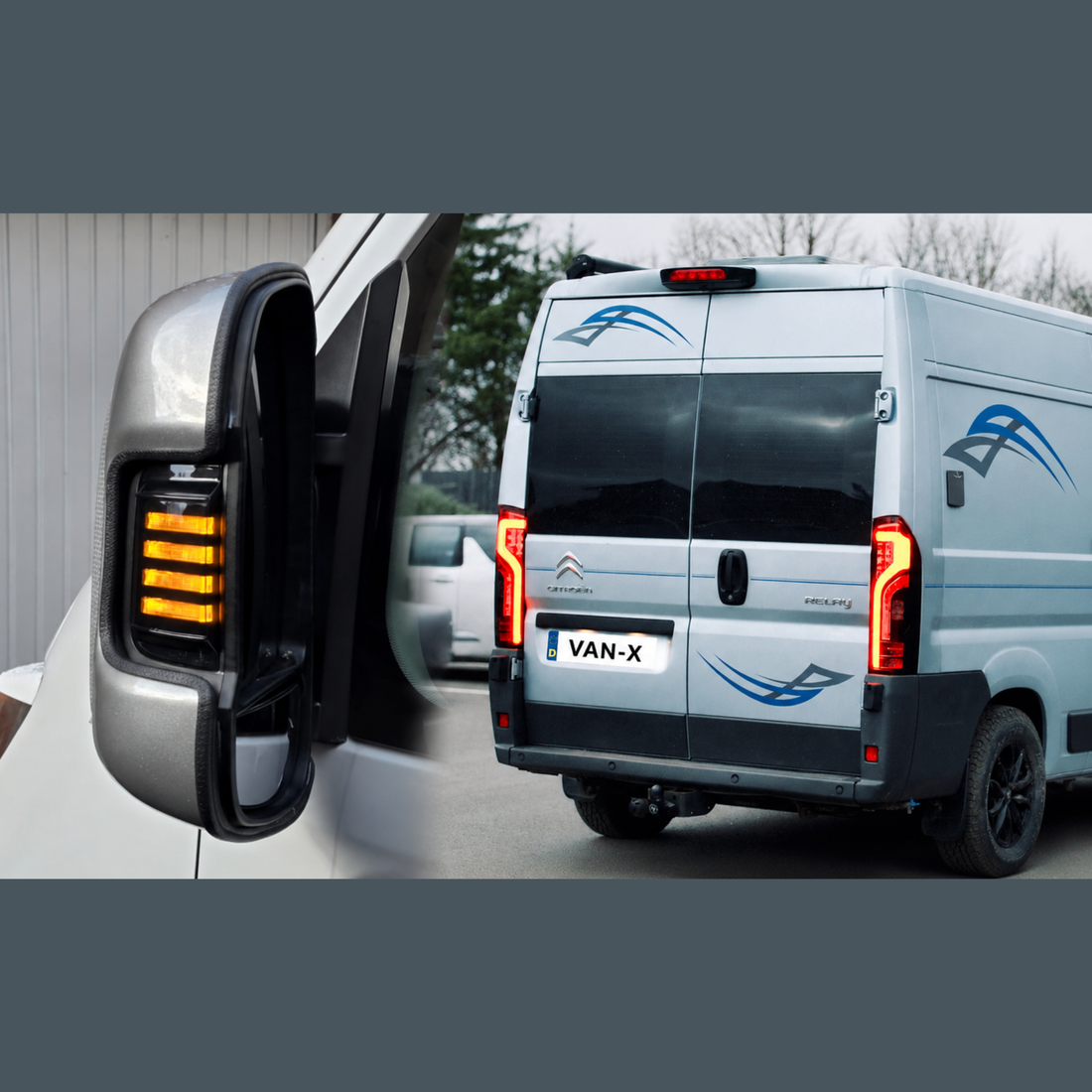 For Peugeot Boxer Full LED Rear Light Cluster | Tail Light, Rear Light Unit, Smoked LED Replacement | Van-X